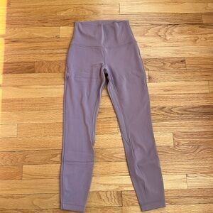 Lululemon size 4 taupe align leggings 25” worn 1-2 times